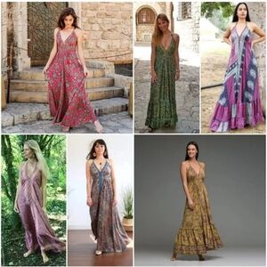 Handmade silk maxi dress